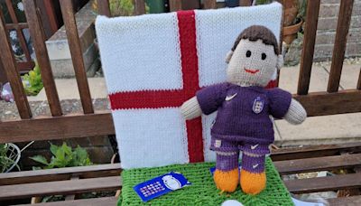 Impressive knitted display celebrating England at Euros 'ruined by vandals'