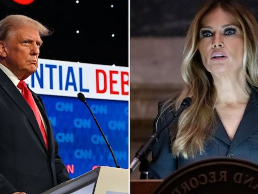 Debatte wird zur Nebensache - „Ganz schön schockierend“: Melania Trump sorgt bei Donalds Trumps TV-Duell für Eklat