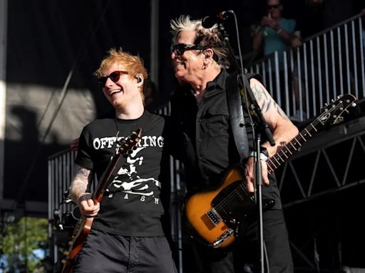 The Offspring tuvo a Ed Sheeran como guitarrista invitado: ¿No es genial?