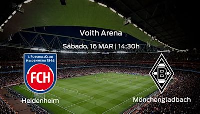 Previa del partido de la jornada 26: Heidenheim - Borussia Mönchengladbach