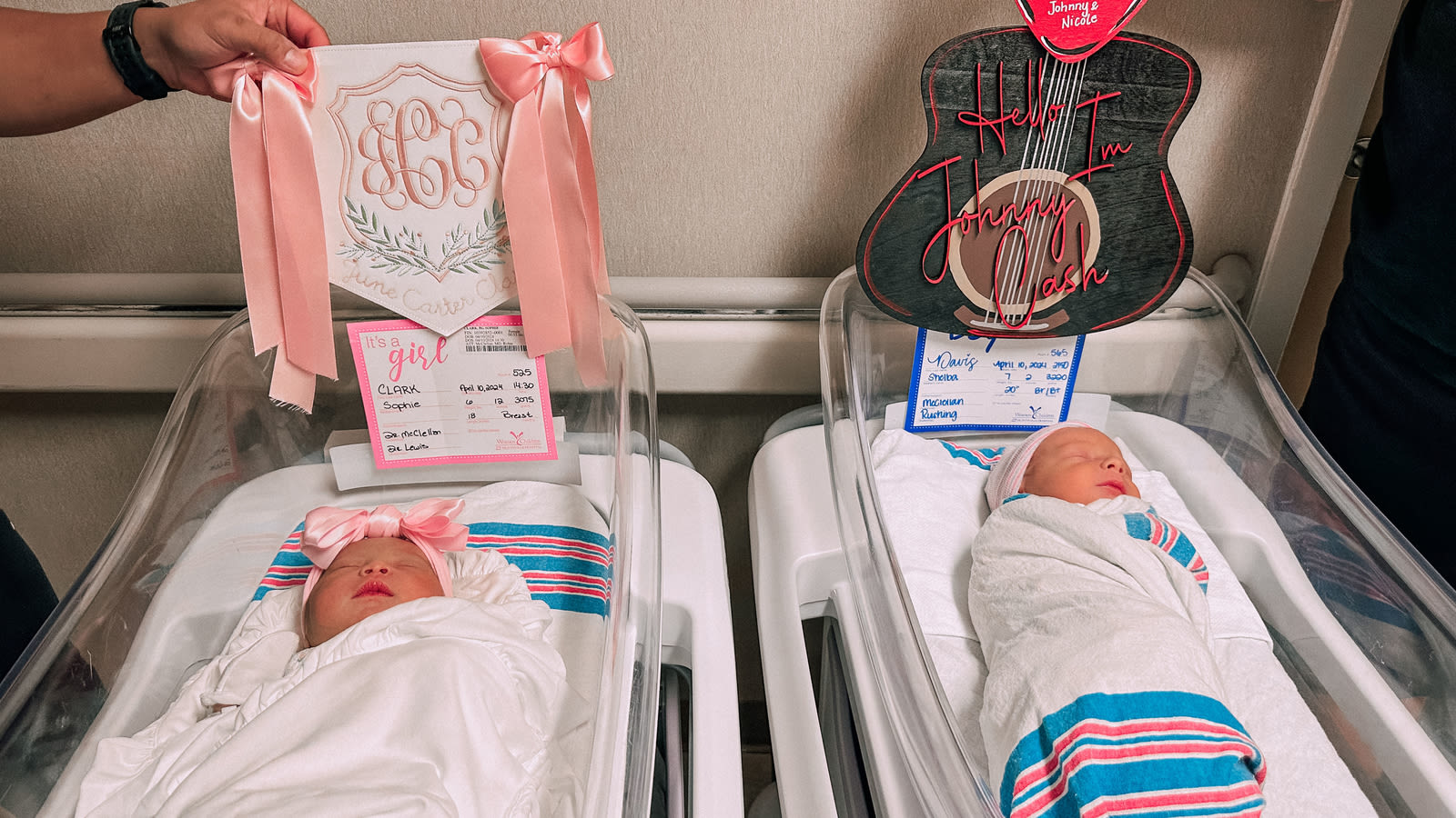 Moms welcome babies Johnny Cash and June Carter on same day, at same hospital