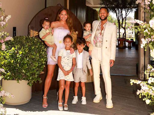 Chrissy Teigen and John Legend Pose with All 4 Kids at Mad Hatter-Inspired Mother’s Day Tea Party