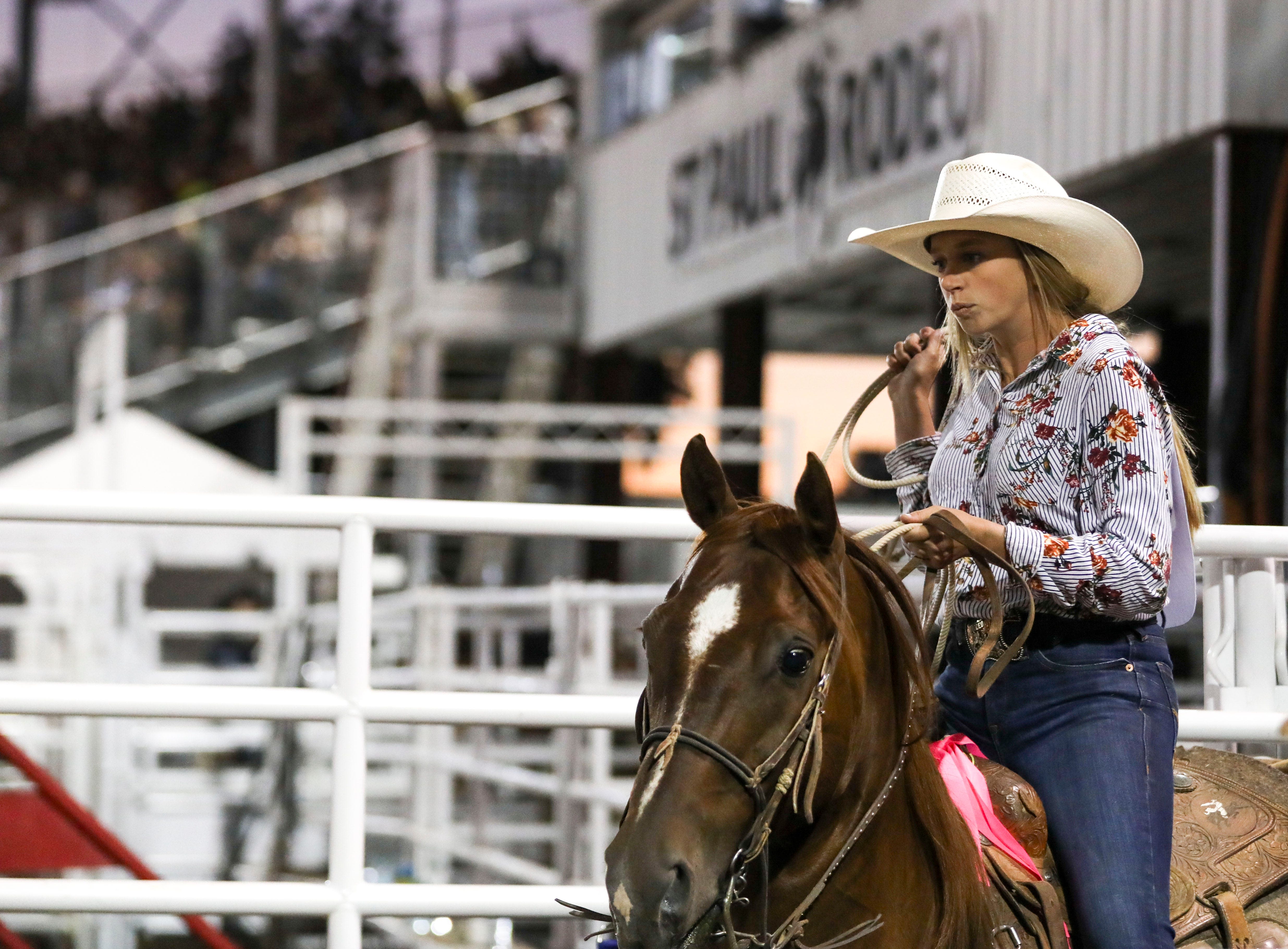 Breakaway roping gives cowgirls another option to compete at St. Paul Rodeo