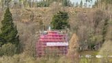 Scottish castle with Disney connections covered in pink for major restoration