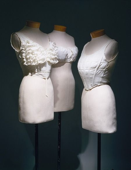 Brassieres from 1928-29. Pictured in Everyday Fashions of the