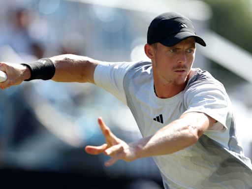 Billy Harris beaten in three sets by Max Purcell in Eastbourne semi-finals