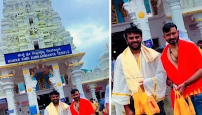 Music composer-actor Chandan Shetty Visits Temple In Karnataka With Friend - News18