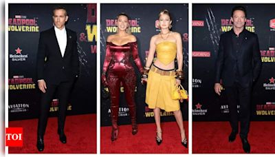 ...Blake Lively and Gigi Hadid channel their inner Deadpool and Wolverine as they join Ryan Reynolds and Hugh Jackman for New York Premiere - Pics Inside...