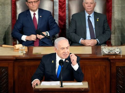 Bibi Calls Protesters Iran’s ‘Useful Idiots’ in Fiery Speech