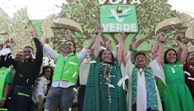 Brugada acompañó el cierre de campaña del Partido Verde