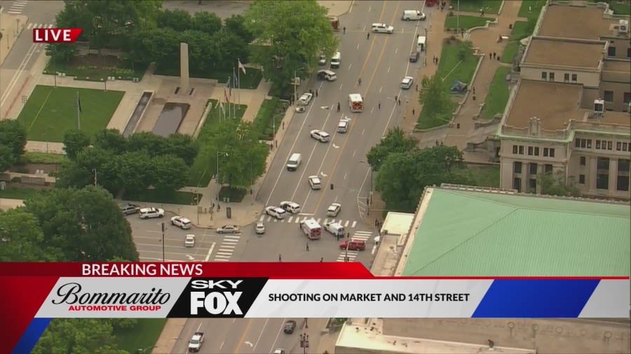 Shooting near St. Louis City Hall injures two people