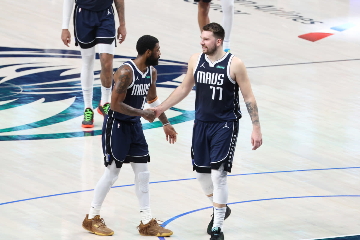 Mics Catch Luka Doncic's Message To Kyrie Irving After Win Vs. Timberwolves