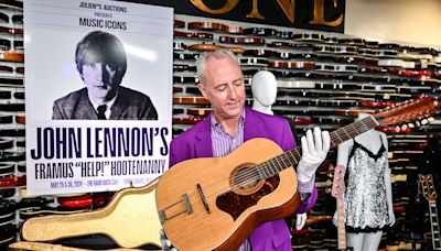 John Lennon's lost guitar, featured on 'Help!,' sold for a record $2.8 million