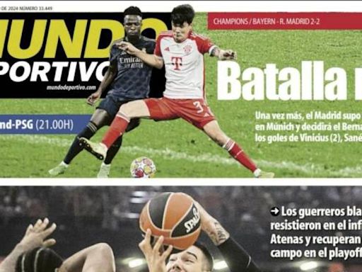 La victoria del Barça de baloncesto, protagonista de las portadas deportivas de hoy