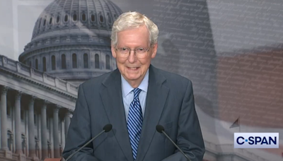 Mitch McConnell Roasts Tucker Carlson and Trump During Foreign Aid Victory Lap