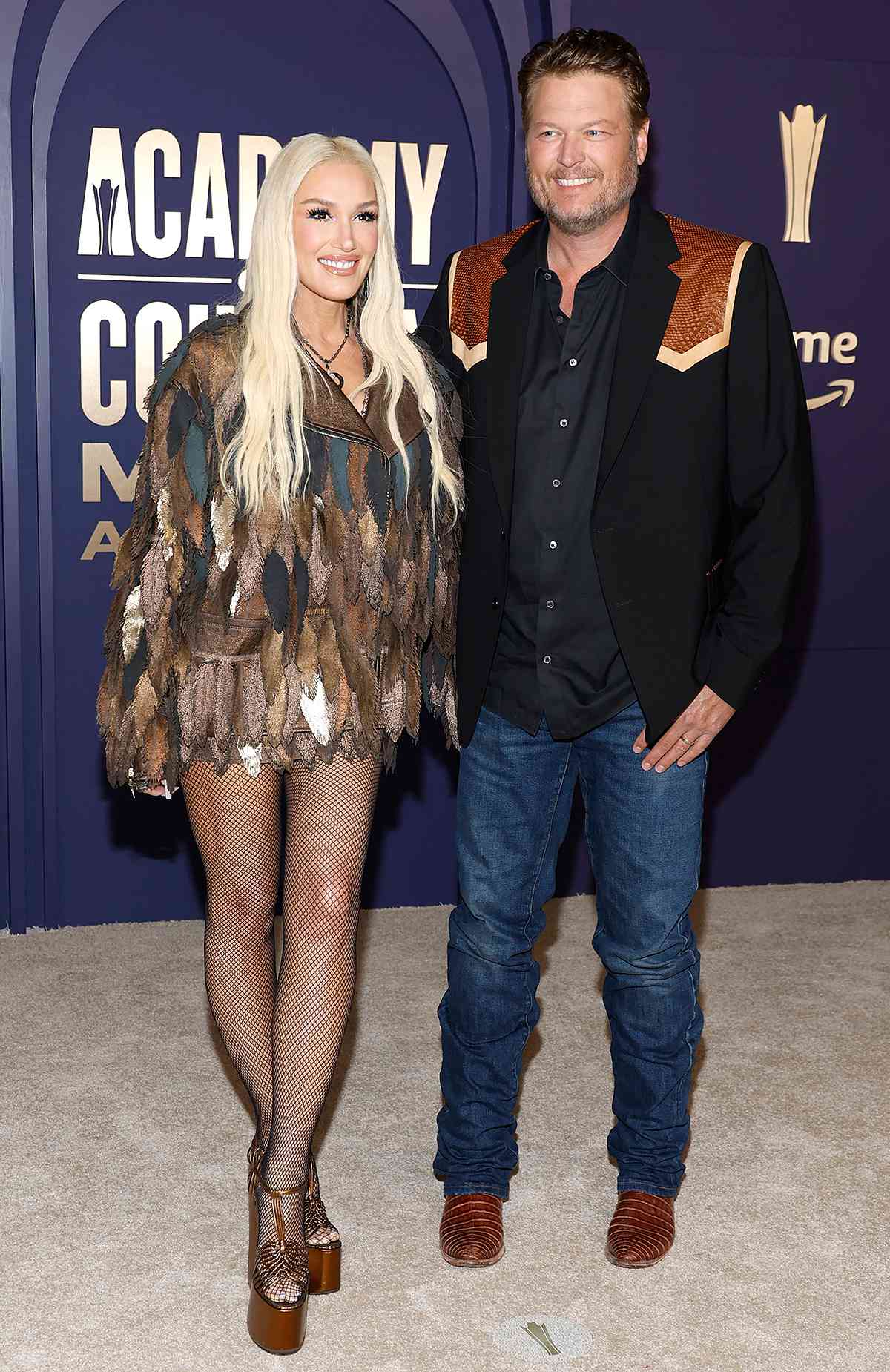 Gwen Stefani and Blake Shelton Have Glam Red Carpet Date Night at 2024 ACM Awards: See Their Looks!