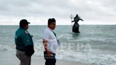 ¡No fue Chaac ni 'Beryl'! Profepa clausura la estatua de Poseidón en Yucatán