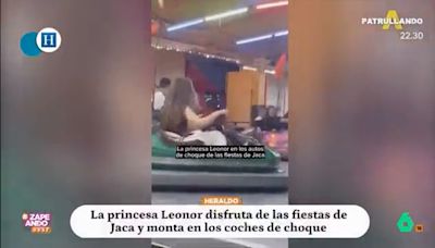 'Cazan' a la princesa Leonor subida a los coches de choque: "¿Esa gente no sabe que puede desterrarles?"