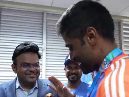 Watch: Suryakumar Yadav receives Best Fielder medal from Jay Shah after match-defining catch in T20 World Cup final