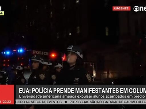 Polícia entra na Universidade Columbia e prende manifestantes pró-Palestina