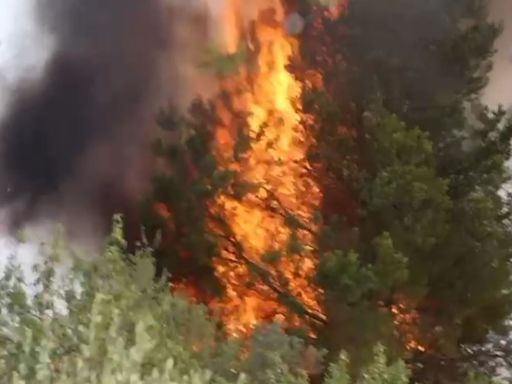 El incendio de Benasau, Alicante, se originó por las chispas de una radial y evoluciona favorablemente