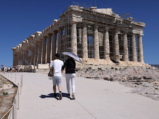 Greece shuts Acropolis again as extreme heat continues to bake country