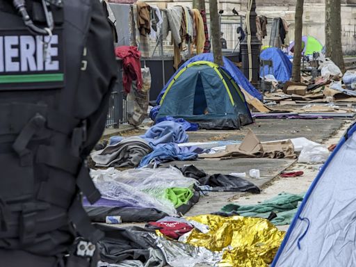 Paris police accused of ‘social cleansing’ after migrant camp closed ahead of Olympics