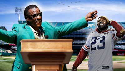 Bears' Devin Hester goes full Ricky Henderson after Hall of Fame induction