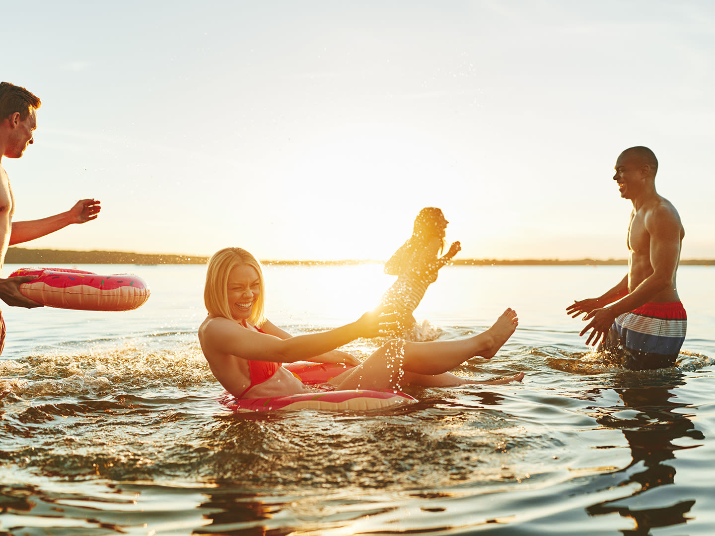 Walmart Is Selling an 'Inflatable Island' That's Perfect For Days at the Lake or Pool