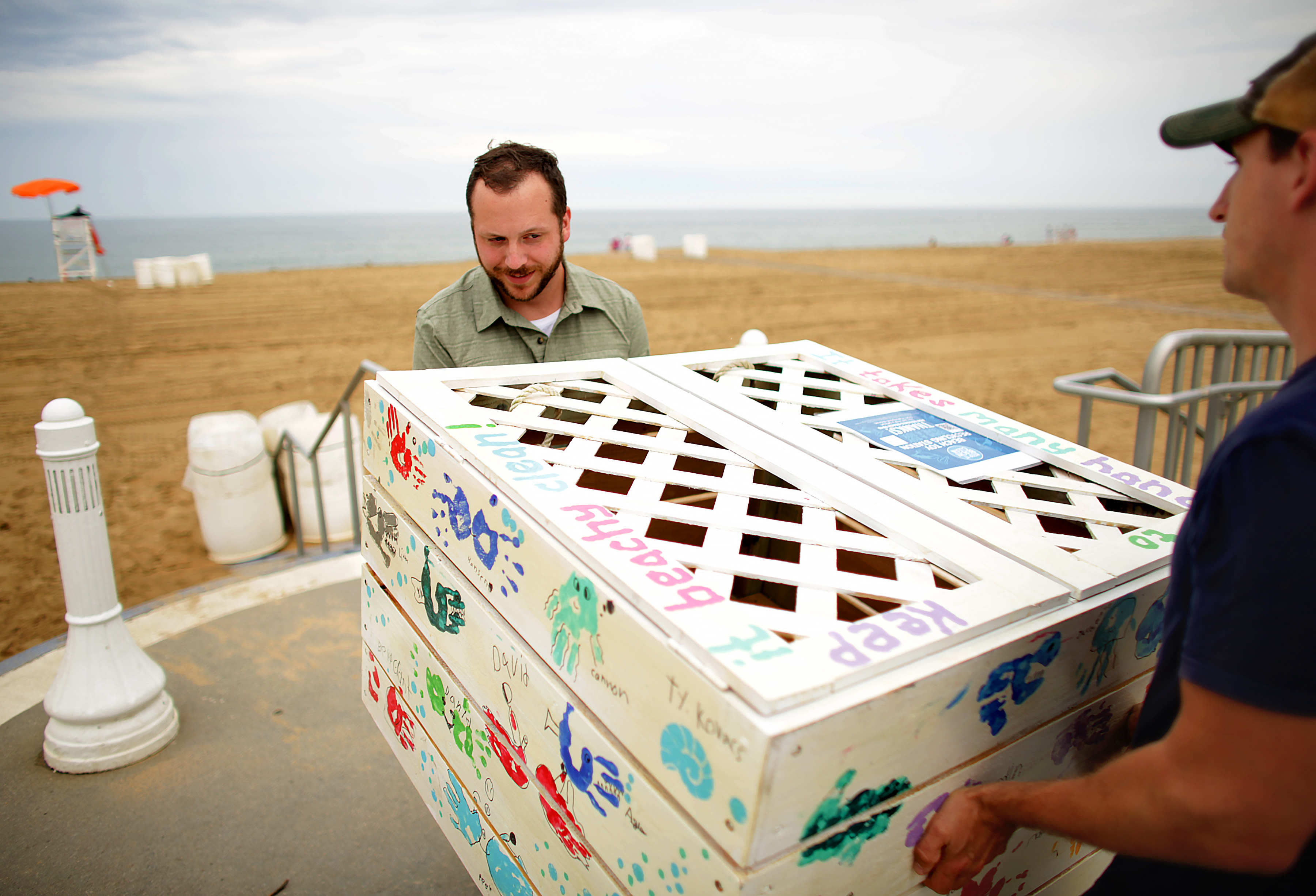 New beach toy boxes aim to reduce plastic waste at Virginia Beach Oceanfront