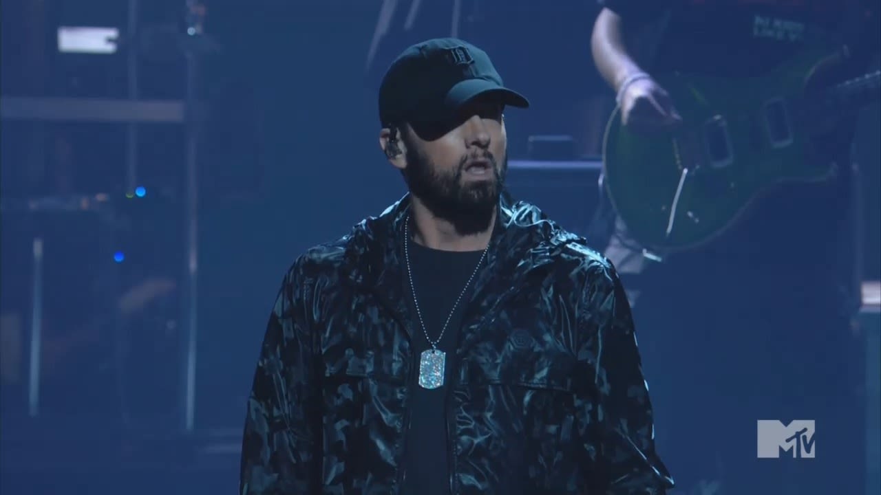 Eminem Opens 2024 MTV VMAs With Self-Referential Performance of ‘Houdini’ and ‘Somebody Save Me’