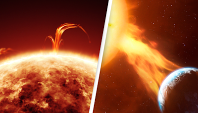 Scientists issue warning as biggest solar storm in nearly 20 years could cause internet and phone blackout today