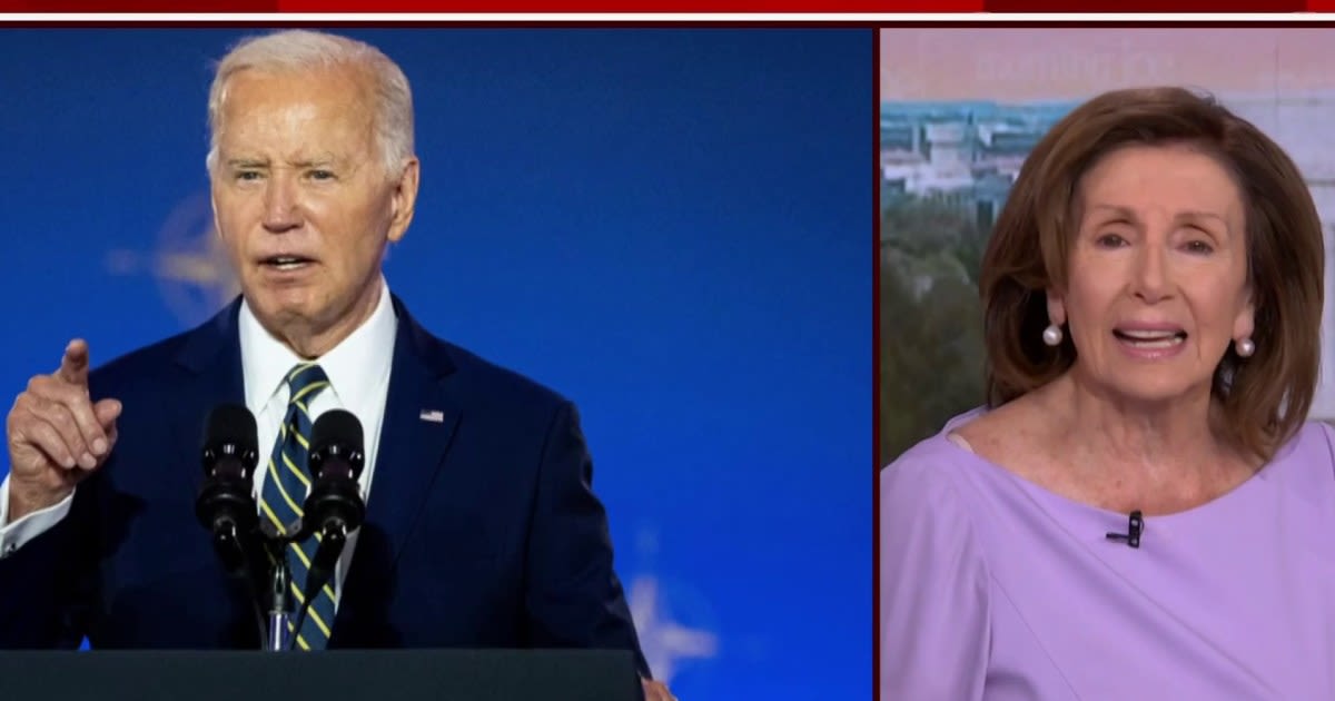 Nancy Pelosi: It's up to Biden to decide if he's going to run; whatever he decides, we go with