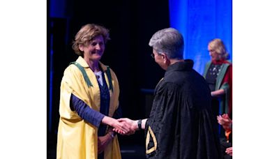 Conservationist honoured after receiving honorary degree