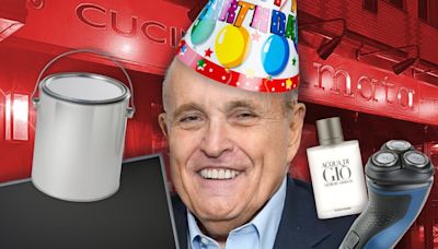 Rudy Giuliani’s bizarre 80th birthday Amazon gift registry includes Armani cologne, an electric razor and ceiling paint