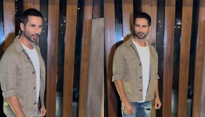 Shahid Kapoor Looks Cool In Casual As He Attends Wrap Up Party Of His Next Action Film Deva, Watch - News18