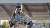 Burned remnants of prized Jackie Robinson statue found after theft from public park in Kansas