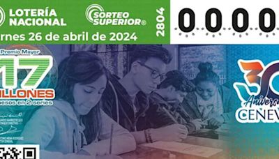 Lotería Nacional: Resultados del Sorteo Superior 2804 del 26 de abril de 2024