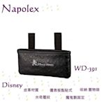 毛毛家 ~ 日本精品 NAPOLEX WD-391 Disney 皮革材質 米奇圖案壓紋 儀表板貼式 收納置物袋