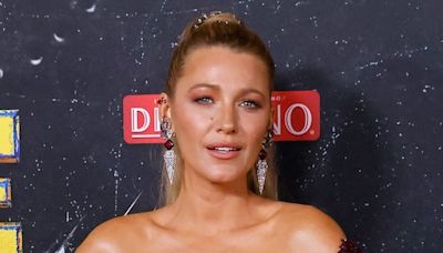 Blake Lively Channels Her Inner Deadpool in a Fiery Red Catsuit