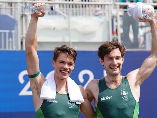 Fintan McCarthy and Paul O’Donovan defend title with another gold in Paris