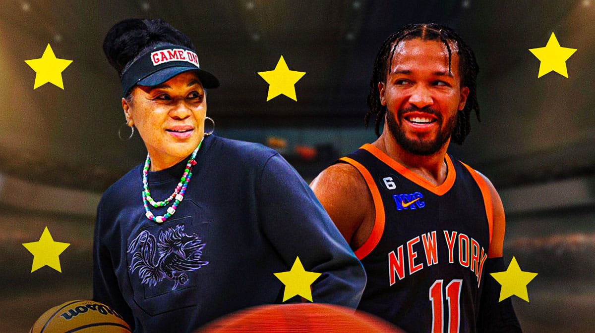South Carolina's Dawn Staley steals show at Knicks-Sixers Game 4