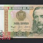 【Louis Coins】B1207-PERU-1988祕魯紙幣,1000 Intis