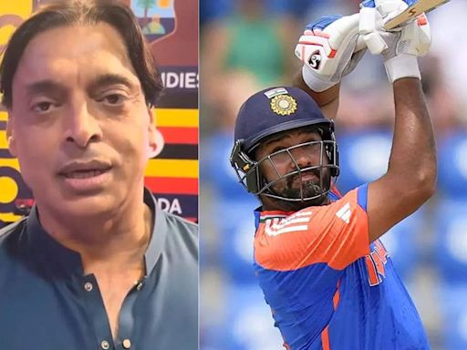 Watch: 'Rohit Sharma ne kya fainti lagayi hai Mitchell Starc ki' - Shoaib Akhtar lauds India captain's knock in win over Australia | Cricket News - Times of India