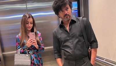 Trisha Krishnan shares a mirror selfie with Vijay for his birthday: ‘To many milestones ahead’