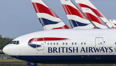 Travel chaos as British Airways cancels dozens of flights from London Heathrow amid thundery showers