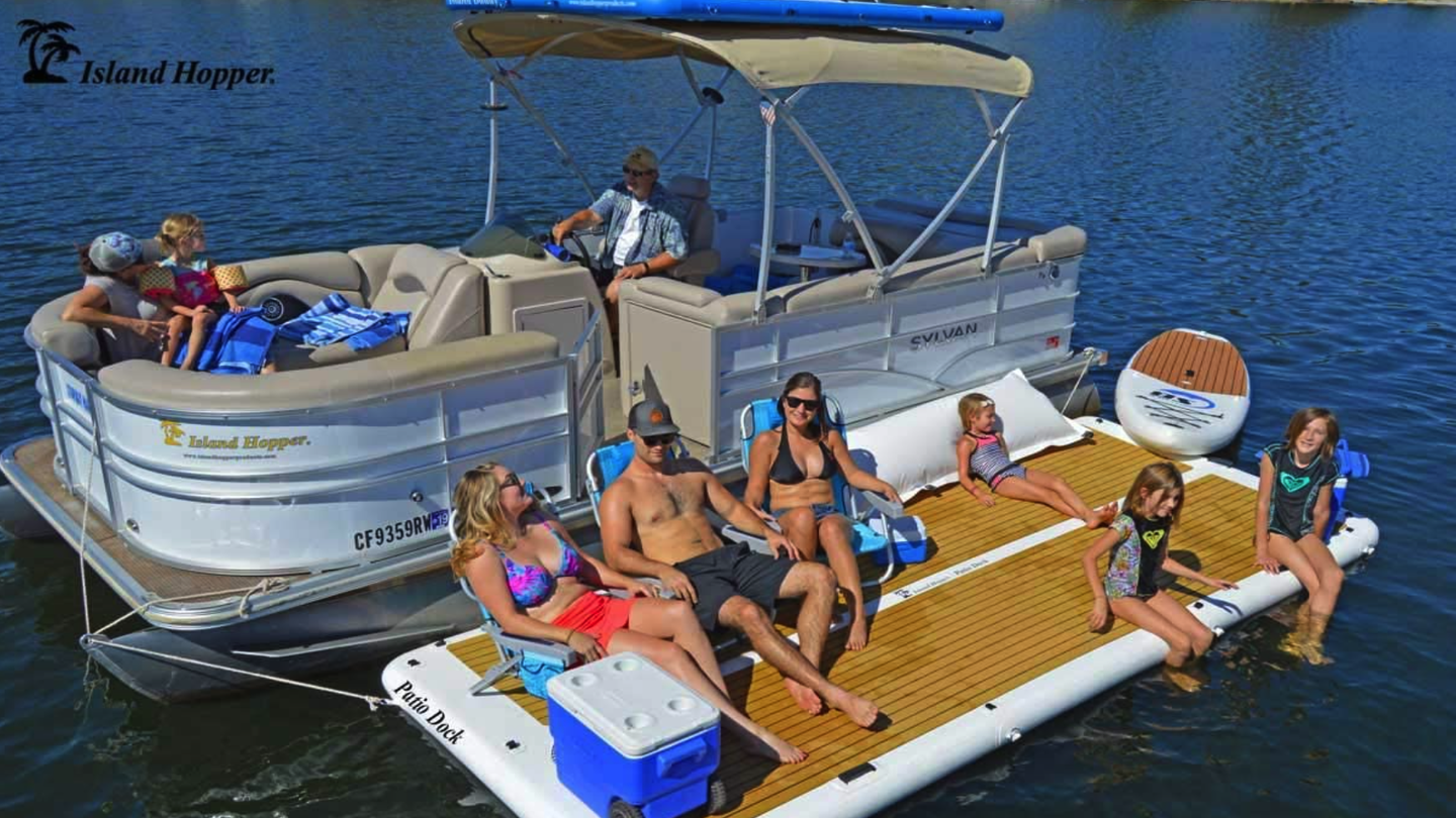 Amazon Is Selling An Inflatable Patio Dock That Can Hold Up To 10 People