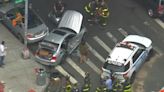 1 person pulled from BMW after crash with NYPD vehicle in Bedford-Stuyvesant