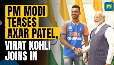 PM Modi Teases Axar Patel, Says 'Amul Ka Doodh Kaam Aa Raha Hai' | Virat Also Joins In