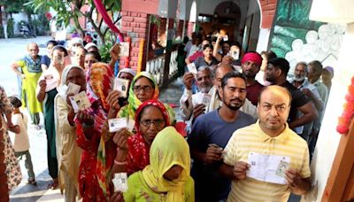 Peaceful polling underway in Haryana, 22.7% voter turnout till 11.30am